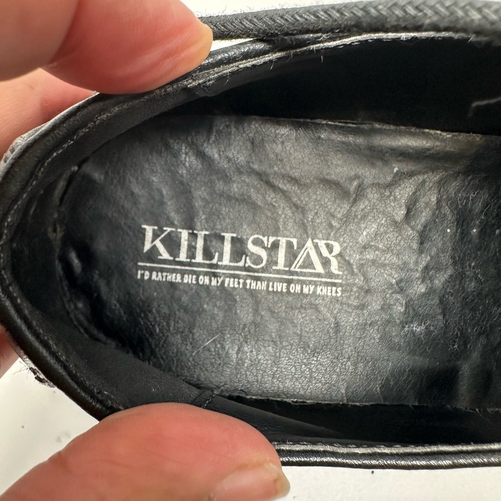 Killstar Hexellent Creepers Gothic Pentagram Mismatch Platform Black Punk SZ 10 - Picture 15 of 16